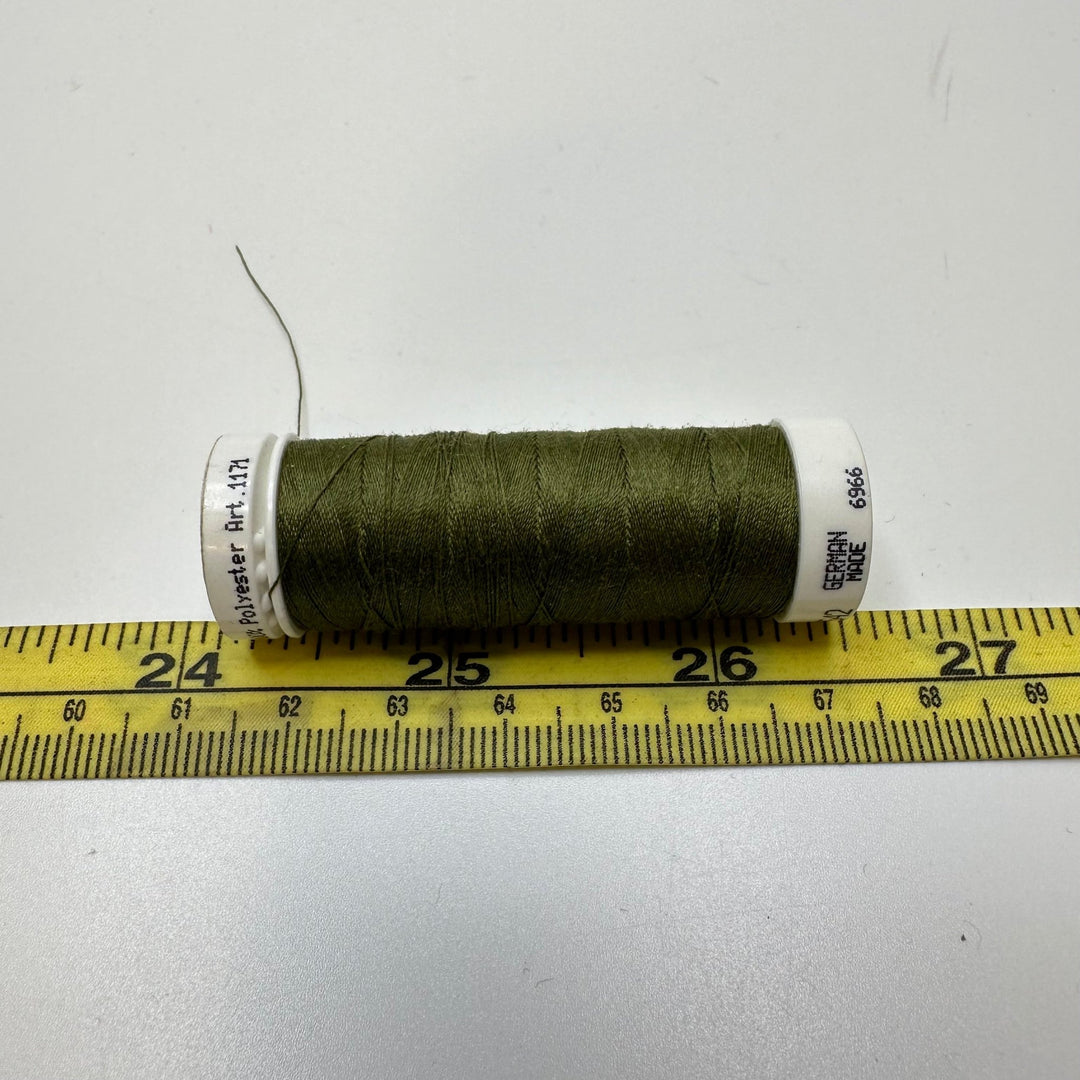 Polyester All Purpose Thread - Dark Green - True Deadstock supplies Fabric by private - Sustainable Textile | FABCYCLE