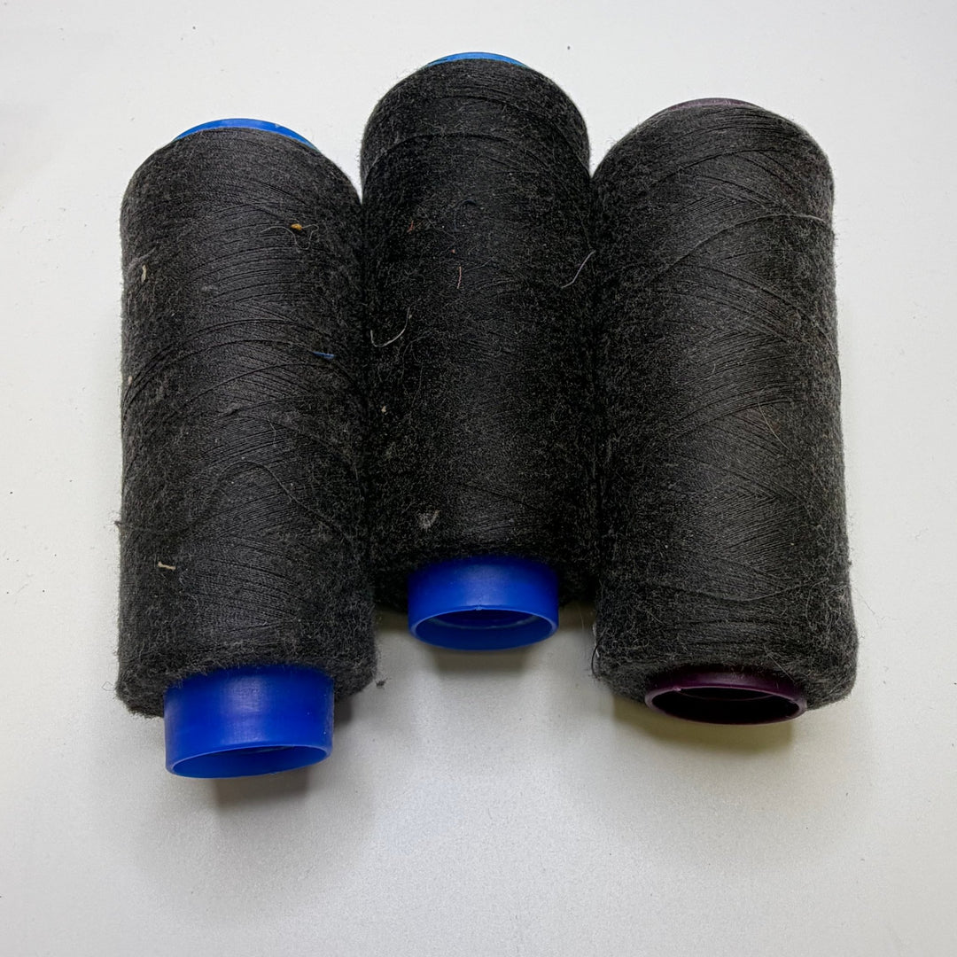 Polyester All Purpose Thread - Dark Grey - 3 Pack - True Deadstock supplies Fabric by private - Sustainable Textile | FABCYCLE