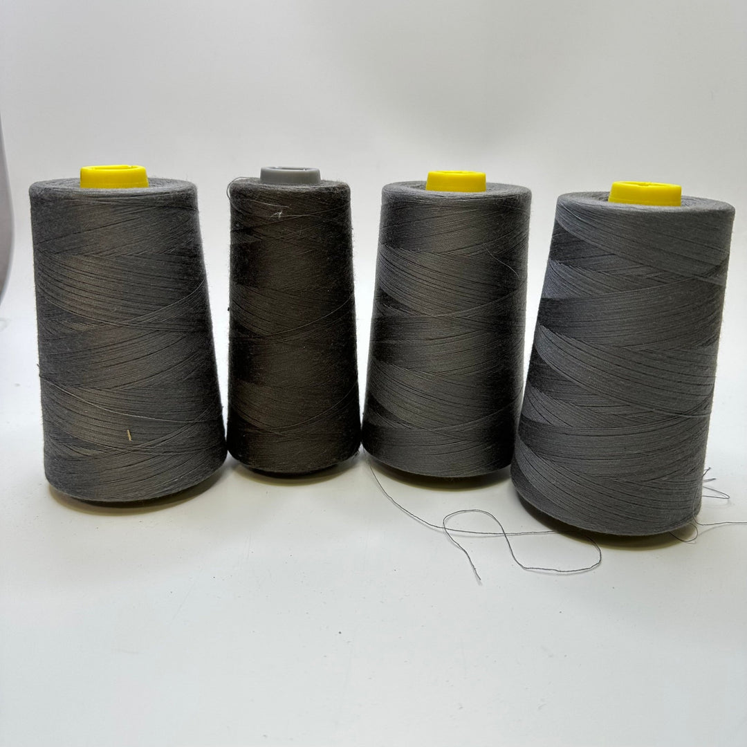 Polyester All Purpose Thread - Dark Grey - 4 Pack - True Deadstock supplies Fabric by private - Sustainable Textile | FABCYCLE