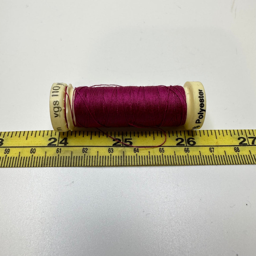 Polyester All Purpose Thread - Dark Magenta - True Deadstock supplies Fabric by private - Sustainable Textile | FABCYCLE