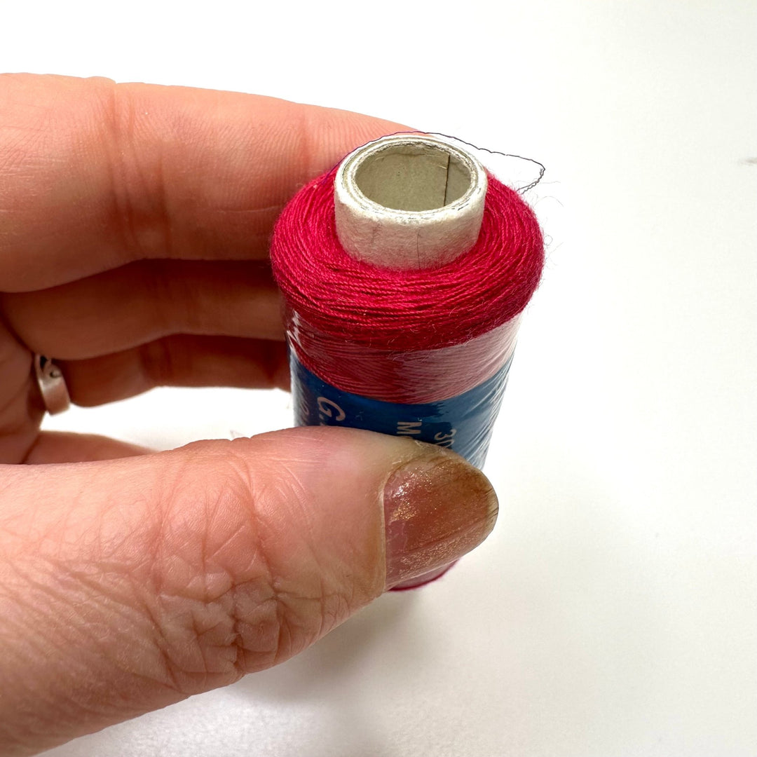 Polyester All Purpose Thread - Dark Pink - True Deadstock supplies Fabric by private - Sustainable Textile | FABCYCLE
