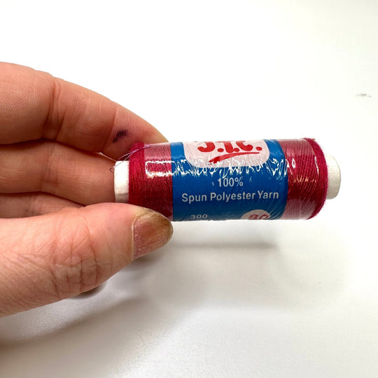 Polyester All Purpose Thread - Dark Pink - True Deadstock supplies Fabric by private - Sustainable Textile | FABCYCLE