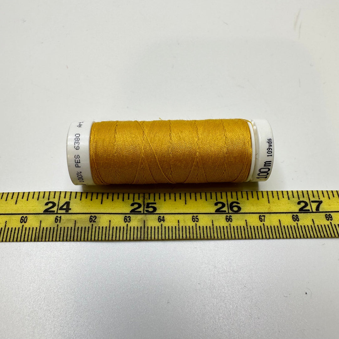 Polyester All Purpose Thread - Dark Yellow - True Deadstock supplies Fabric by private - Sustainable Textile | FABCYCLE