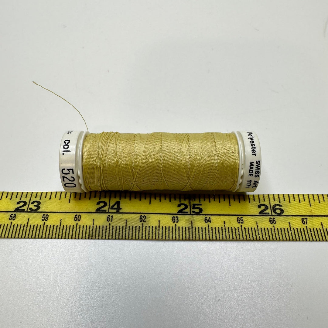 Polyester All Purpose Thread - Dark Yellow/Cream - True Deadstock supplies Fabric by private - Sustainable Textile | FABCYCLE