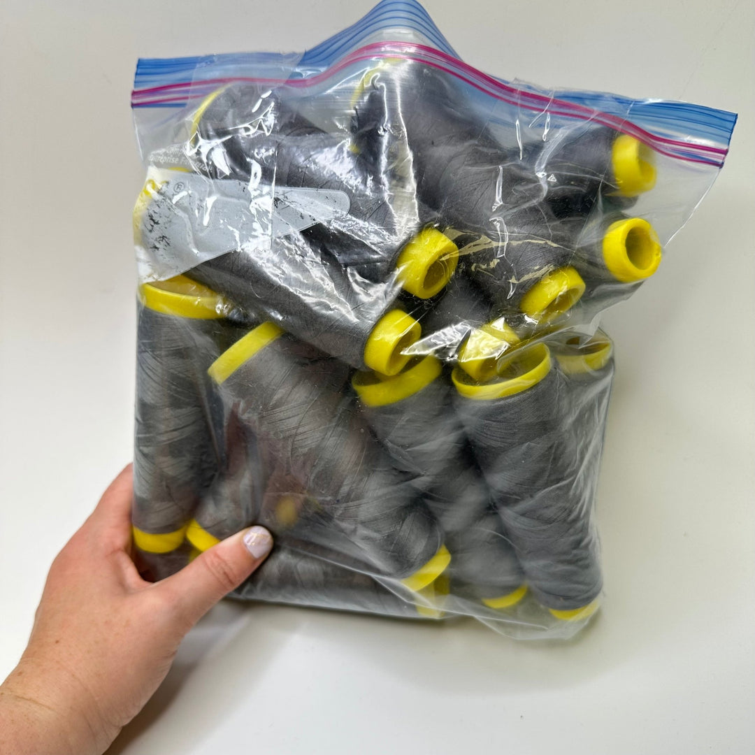 Polyester All Purpose Thread - Grey - 20 Pack - True Deadstock supplies Fabric by private - Sustainable Textile | FABCYCLE