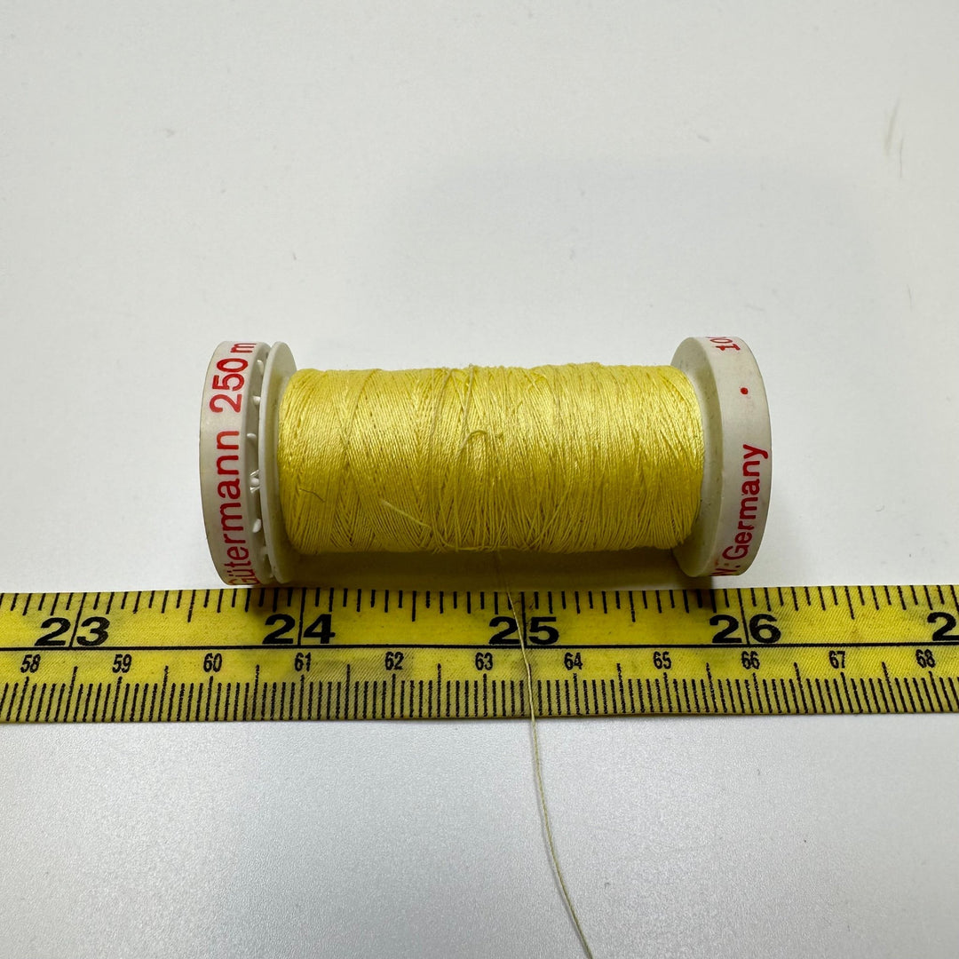Polyester All Purpose Thread - Light Yellow - True Deadstock supplies Fabric by private - Sustainable Textile | FABCYCLE