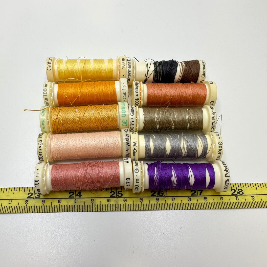 Polyester All Purpose Thread - Multi - 10 Pack - True Deadstock supplies Fabric by private - Sustainable Textile | FABCYCLE