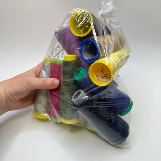 Polyester All Purpose Thread - Multi - 12 Pack - True Deadstock supplies Fabric by private - Sustainable Textile | FABCYCLE