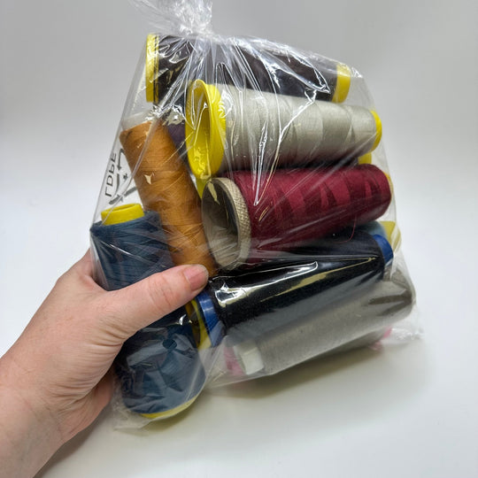 Polyester All Purpose Thread - Multi - 12 Pack - True Deadstock supplies Fabric by private - Sustainable Textile | FABCYCLE