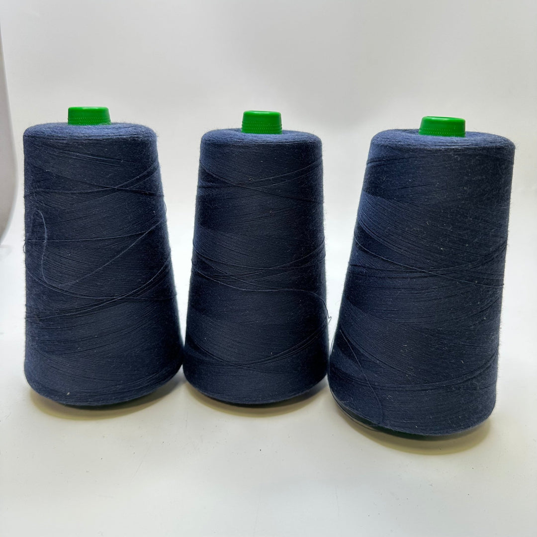 Polyester All Purpose Thread - Navy - 3 Pack - True Deadstock supplies Fabric by private - Sustainable Textile | FABCYCLE