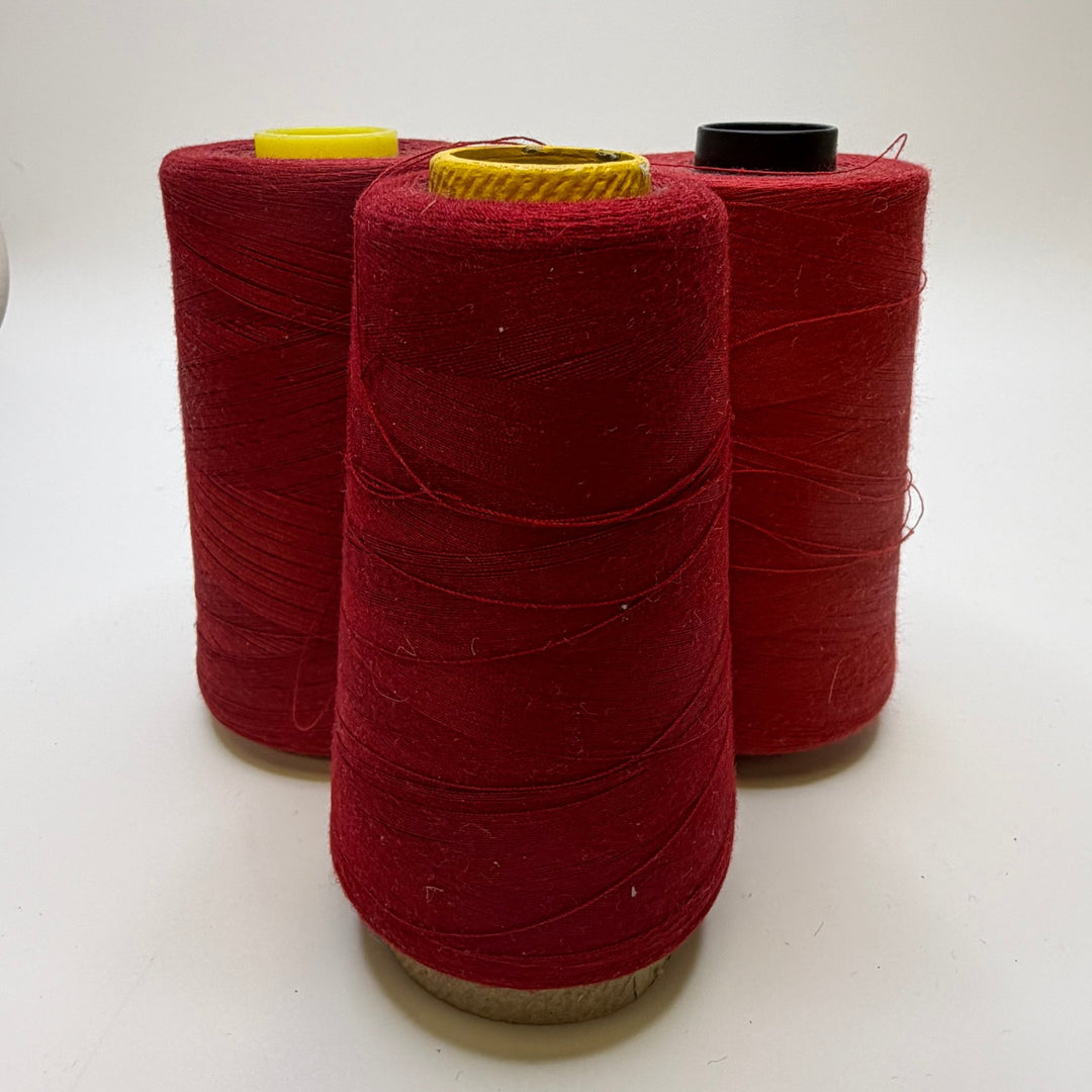 Polyester All Purpose Thread - Red - 3 Pack - True Deadstock supplies Fabric by private - Sustainable Textile | FABCYCLE