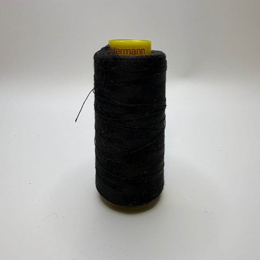 Polyester Topstitching Thread - Black - True Deadstock supplies Fabric by private - Sustainable Textile | FABCYCLE