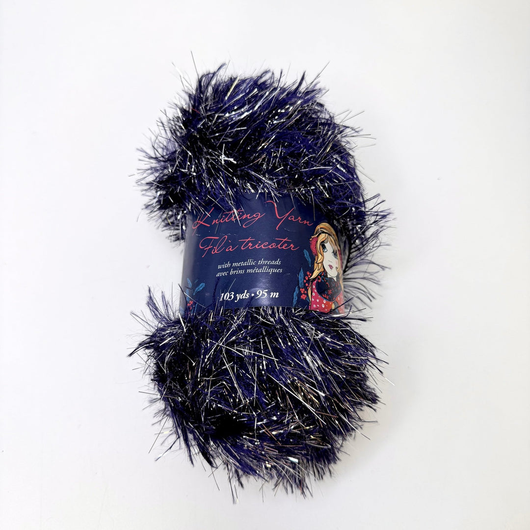 Polyester Yarn - Navy/Silver - Individual - True Deadstock supplies Fabric by private - Sustainable Textile | FABCYCLE