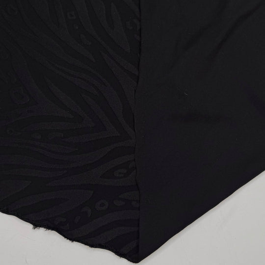 Pool Party Animal - Jersey Poly/Spandex Knit - Black Animal Print - 1.05M Bundle - True Deadstock fabric Fabric by private - Sustainable Textile | FABCYCLE