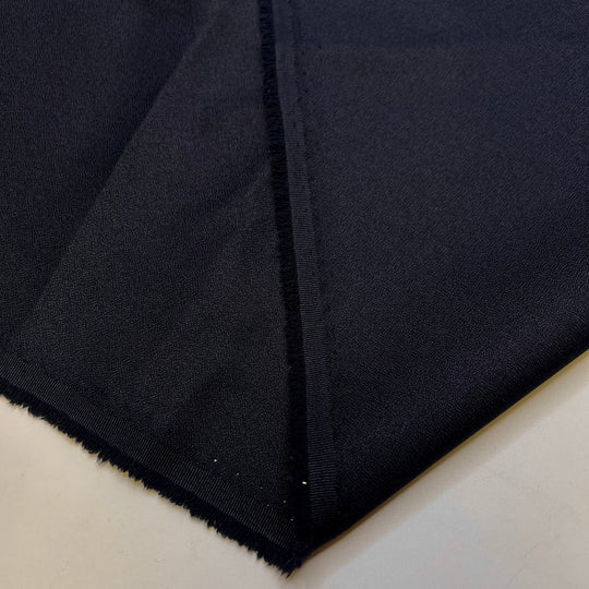 Poor Old Gabe - Tight Crepe Synthetic Blend Woven - Dark Navy - 2.8M Bundle - True Deadstock fabric Fabric by private - Sustainable Textile | FABCYCLE