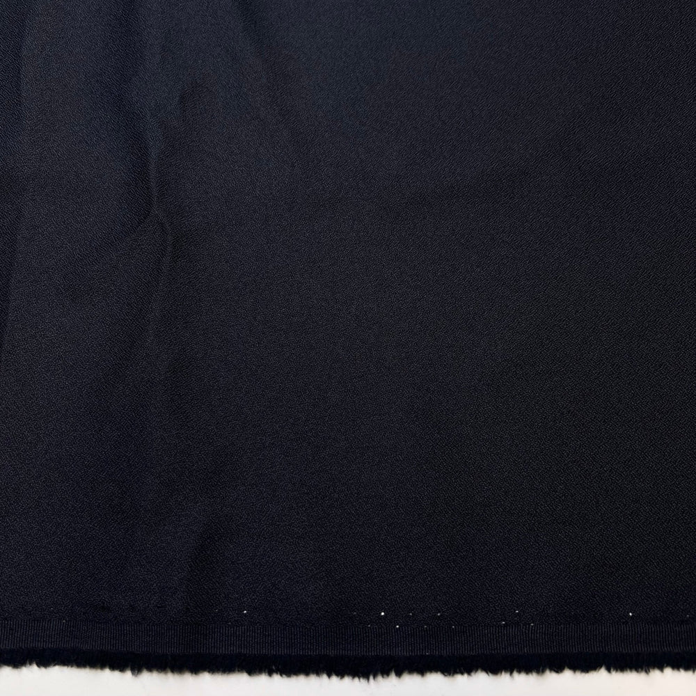 Poor Old Gabe - Tight Crepe Synthetic Blend Woven - Dark Navy - 2.8M Bundle - True Deadstock fabric Fabric by private - Sustainable Textile | FABCYCLE