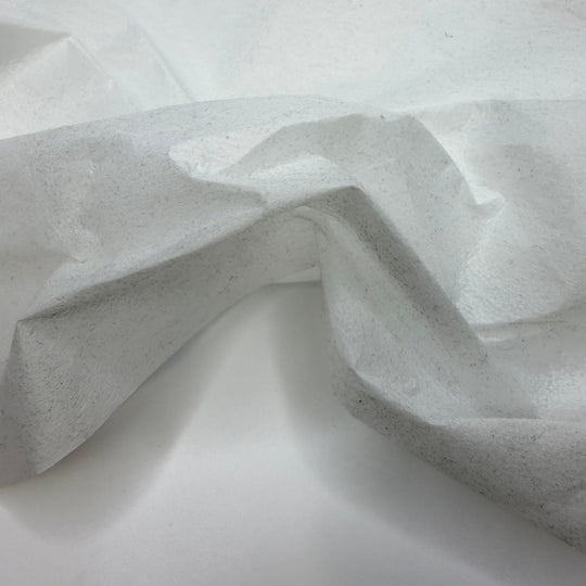 Porcelain Plates - Iron On Interfacing Poly/Rayon Woven - White - 3M Bundle - True Deadstock fabric Fabric by private - Sustainable Textile | FABCYCLE