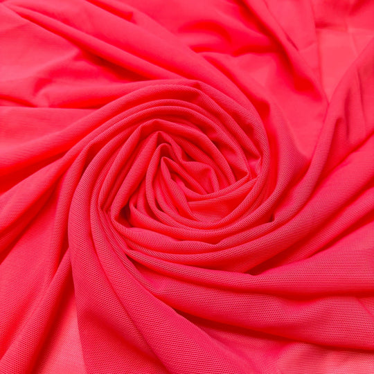 Post Workout Soreness - Mesh Poly/Spandex Knit - Pink - 1.55M Bundle - True Deadstock fabric Fabric by private - Sustainable Textile | FABCYCLE
