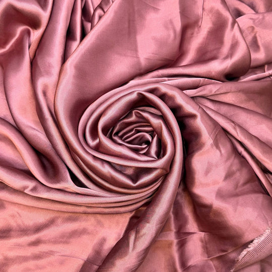 Practical Mathematics - Satin Cotton Woven - Dark Pink - 3.25M Bundle - True Deadstock fabric Fabric by private - Sustainable Textile | FABCYCLE