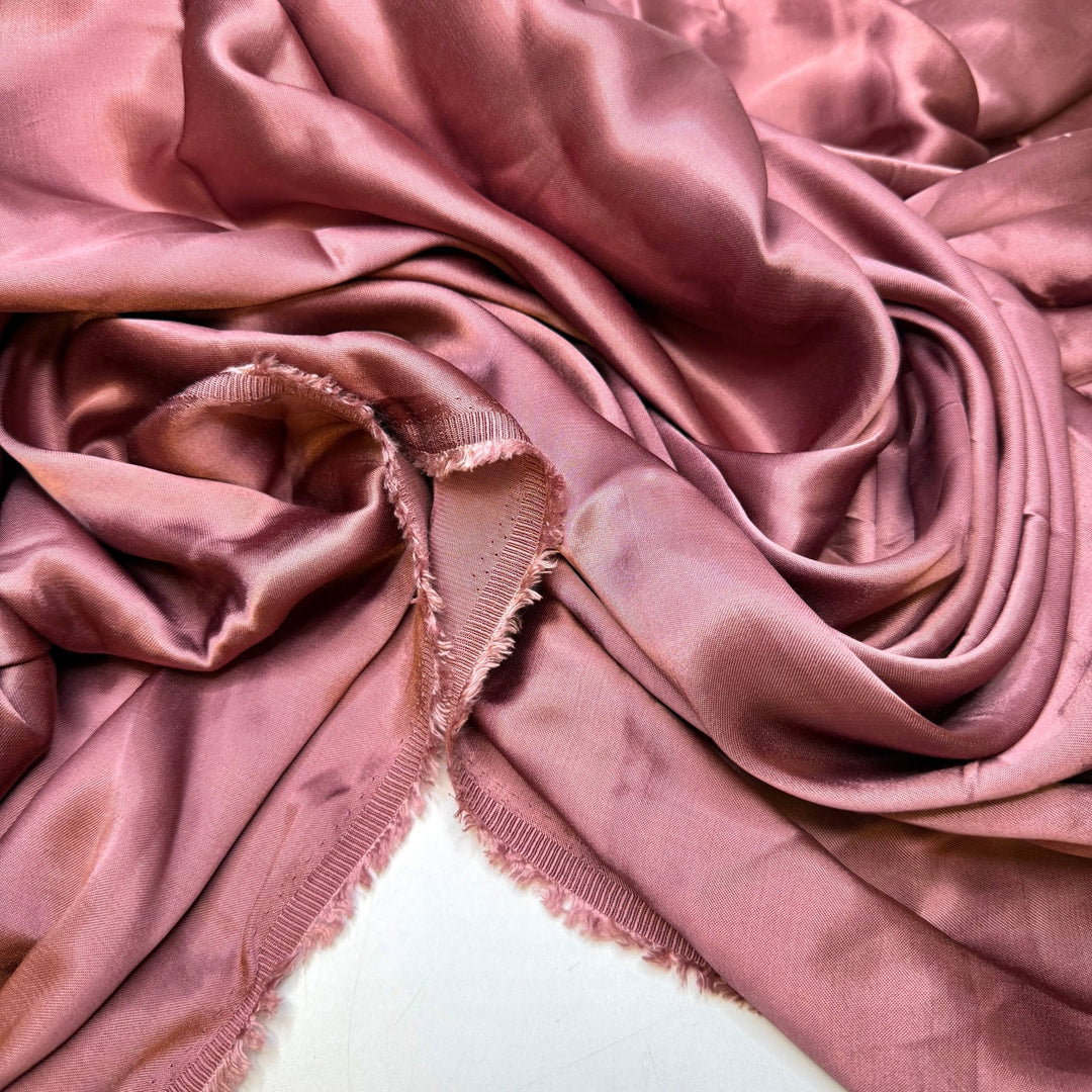 Practical Mathematics - Satin Cotton Woven - Dark Pink - 3.25M Bundle - True Deadstock fabric Fabric by private - Sustainable Textile | FABCYCLE