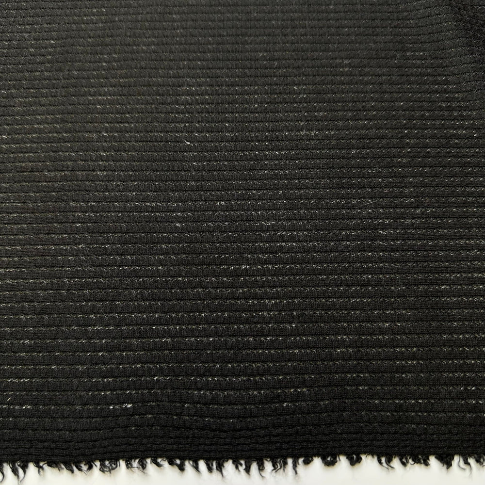 Preparing For A Big Hike - Polyester Blend Knit - Black - 3M Bundle - True Deadstock fabric Fabric by private - Sustainable Textile | FABCYCLE