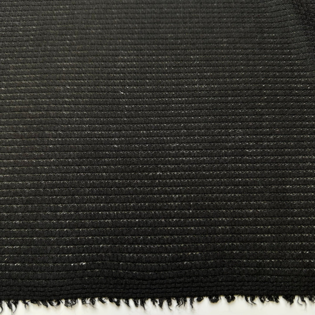 Preparing For A Big Hike - Polyester Blend Knit - Black - 3M Bundle - True Deadstock fabric Fabric by private - Sustainable Textile | FABCYCLE
