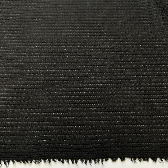 Preparing For A Big Hike - Polyester Blend Knit - Black - 3M Bundle - True Deadstock fabric Fabric by private - Sustainable Textile | FABCYCLE