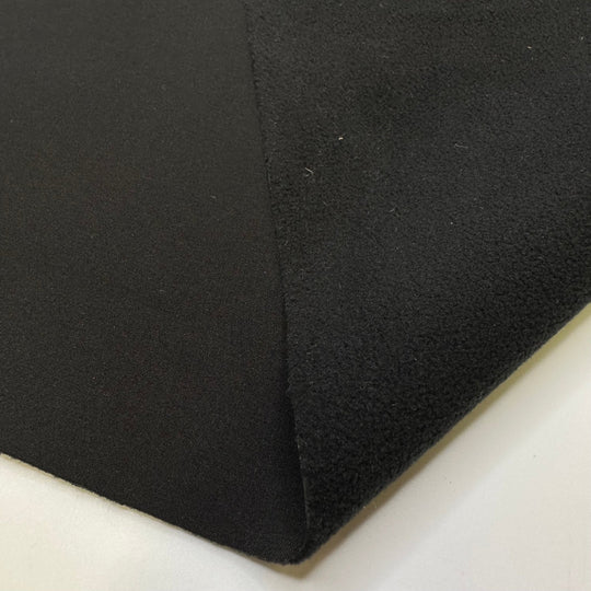 Preparing For Cold Nights - Softshell Polyester Blend Woven - Black - 1.4M Bundle - True Deadstock fabric Fabric by private - Sustainable Textile | FABCYCLE