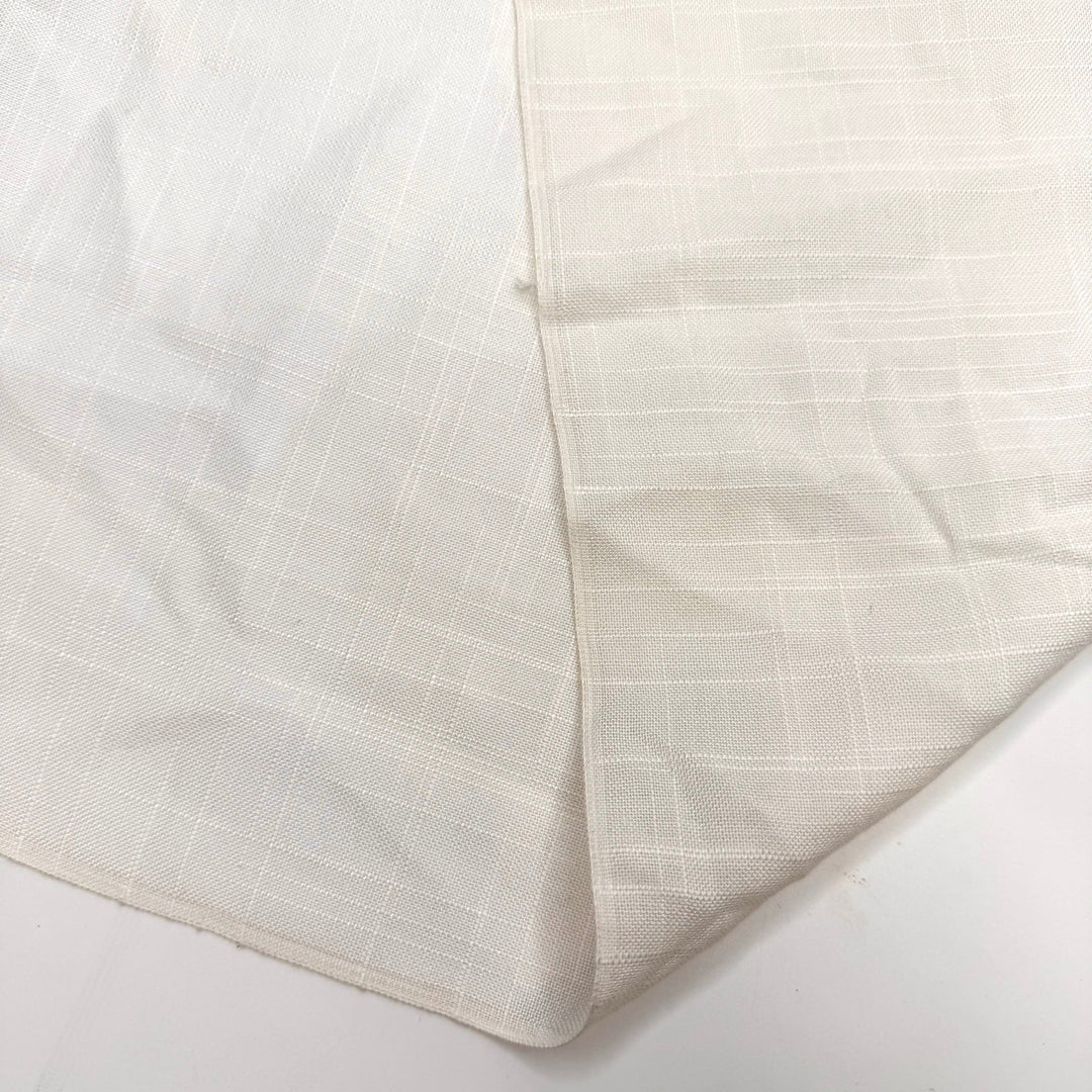 Preparing My Toast Speech - Cotton Blend Woven - White Abstract - 1.1M Bundle - True Deadstock fabric Fabric by private - Sustainable Textile | FABCYCLE
