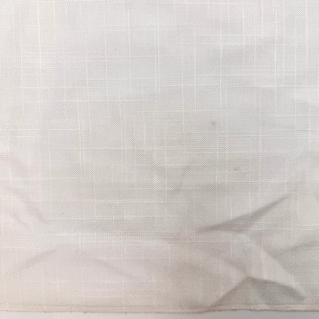 Preparing My Toast Speech - Cotton Blend Woven - White Abstract - 1.1M Bundle - True Deadstock fabric Fabric by private - Sustainable Textile | FABCYCLE