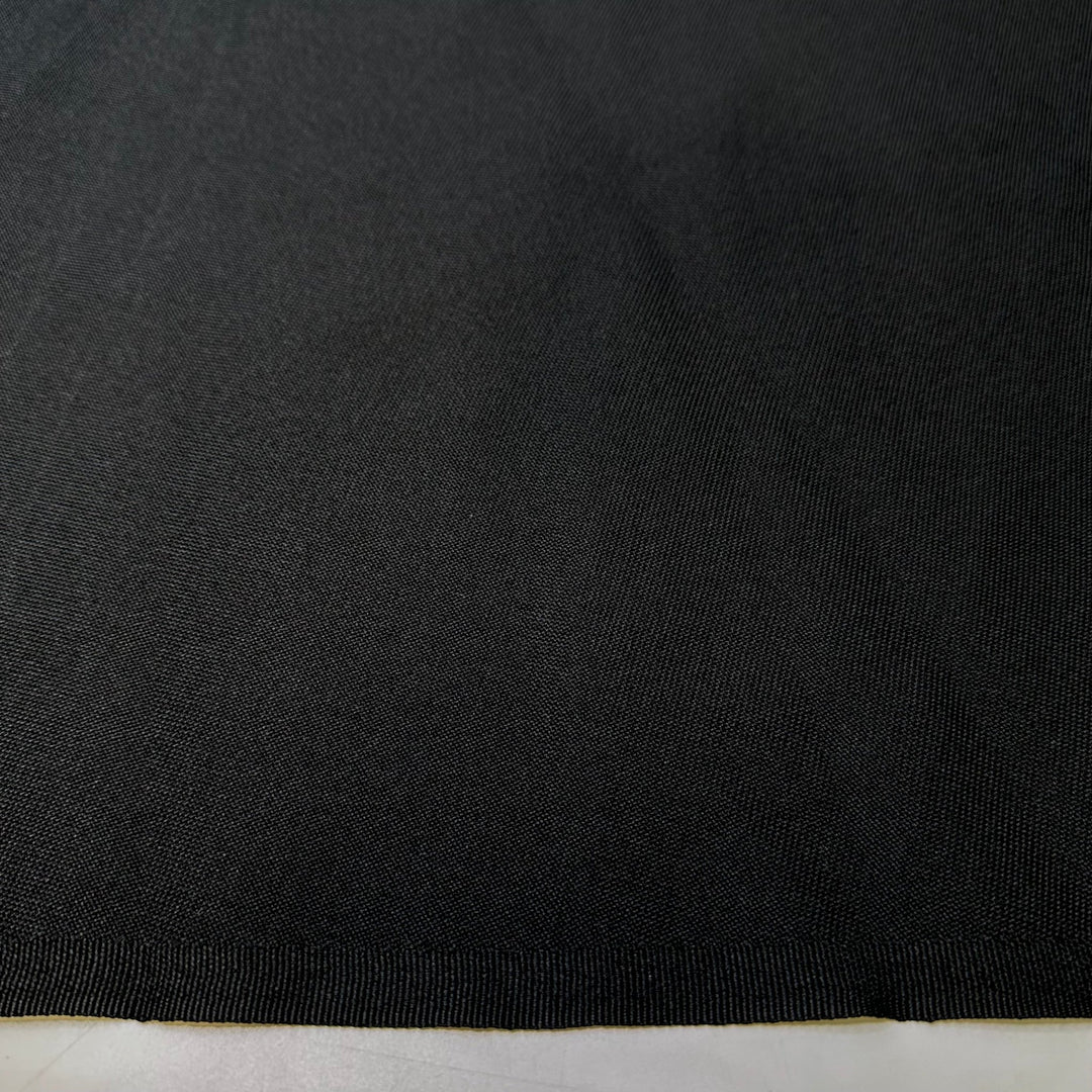 President Of The World - Polyester Blend Woven - Black - 1M Bundle - True Deadstock fabric Fabric by private - Sustainable Textile | FABCYCLE