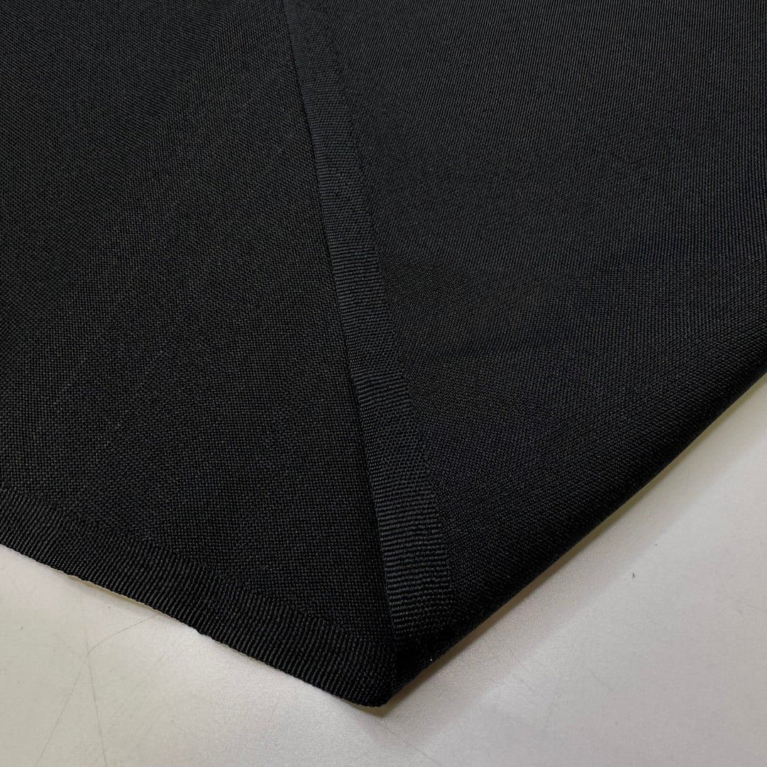 President Of The World - Polyester Blend Woven - Black - 1M Bundle - True Deadstock fabric Fabric by private - Sustainable Textile | FABCYCLE