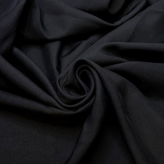 President Of The World - Polyester Blend Woven - Black - 1M Bundle - True Deadstock fabric Fabric by private - Sustainable Textile | FABCYCLE