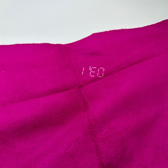 Pretty Pretty Princess - Suede Leather Woven - Dark Pink - 0.6M Bundle - True Deadstock fabric Fabric by private - Sustainable Textile | FABCYCLE