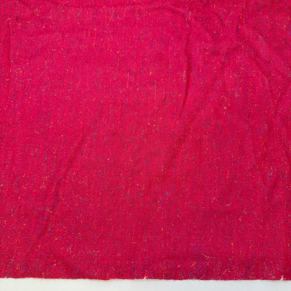 Princess Cut - Twill Weave Wool Woven - Dark Pink Multi - 1.35M Bundle - True Deadstock fabric Fabric by private - Sustainable Textile | FABCYCLE