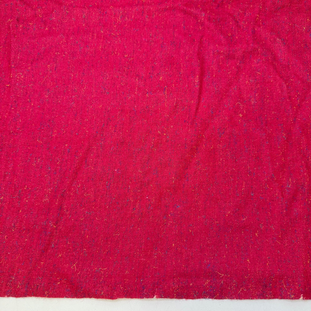 Princess Cut - Twill Weave Wool Woven - Dark Pink Multi - 1.35M Bundle - True Deadstock fabric Fabric by private - Sustainable Textile | FABCYCLE