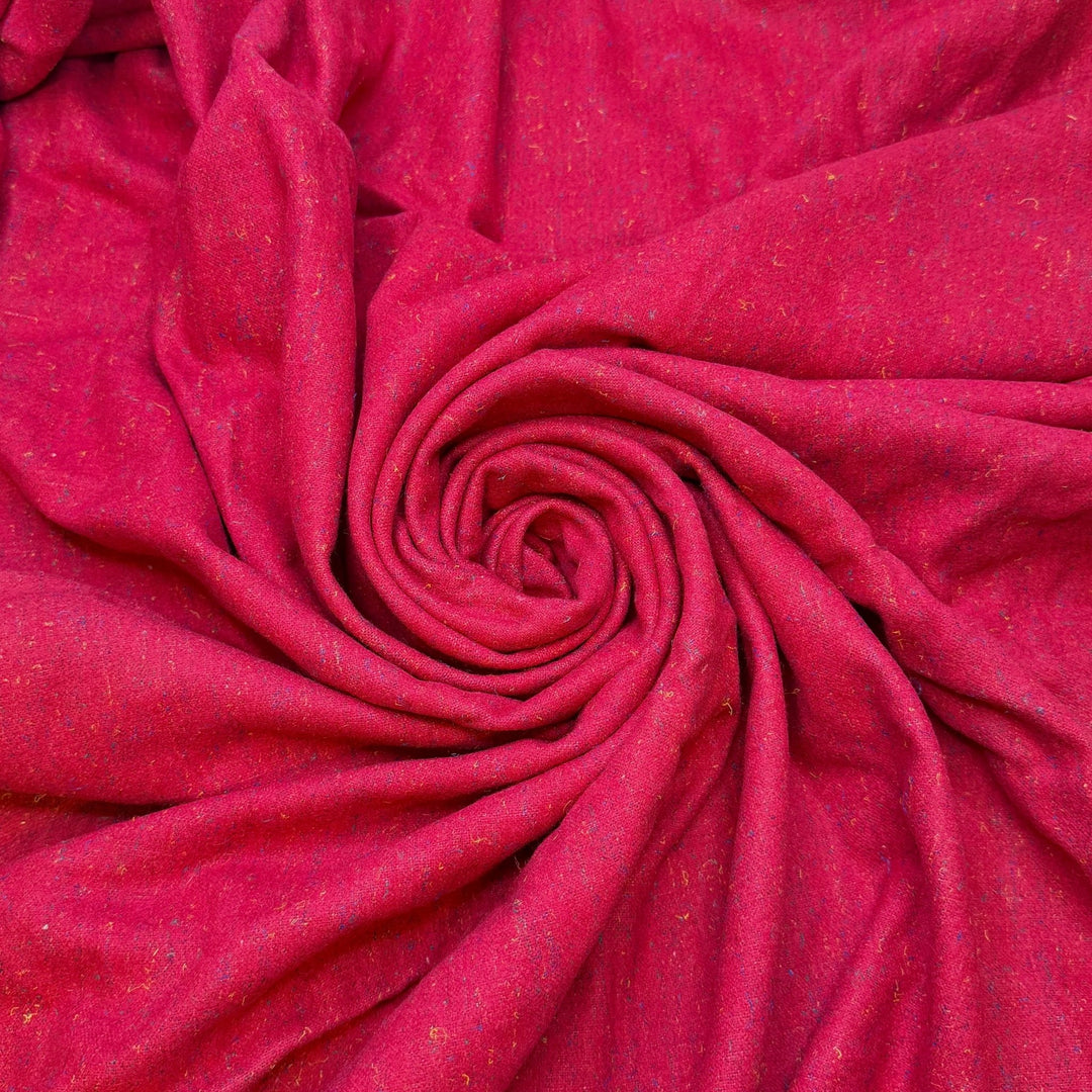 Princess Cut - Twill Weave Wool Woven - Dark Pink Multi - 1.35M Bundle - True Deadstock fabric Fabric by private - Sustainable Textile | FABCYCLE