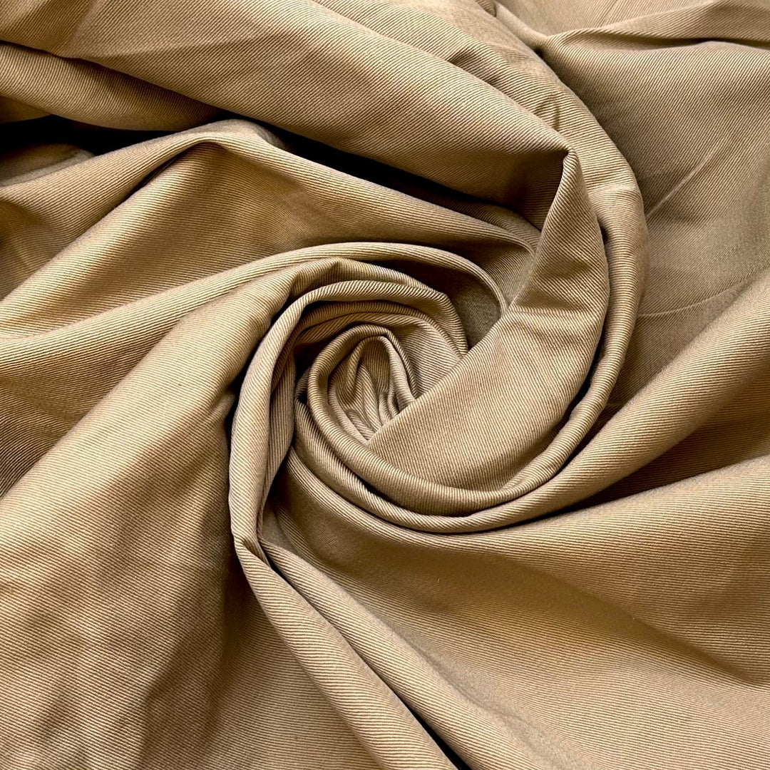 Professor Chic - Twill Weave Cotton Woven - Beige - 2.9M Bundle - True Deadstock fabric Fabric by private - Sustainable Textile | FABCYCLE