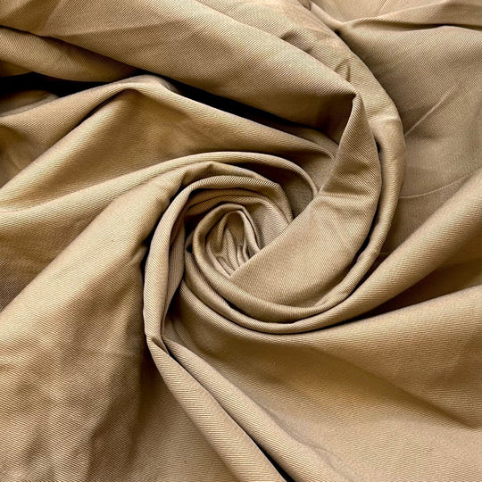 Professor Chic - Twill Weave Cotton Woven - Beige - 2.9M Bundle - True Deadstock fabric Fabric by private - Sustainable Textile | FABCYCLE