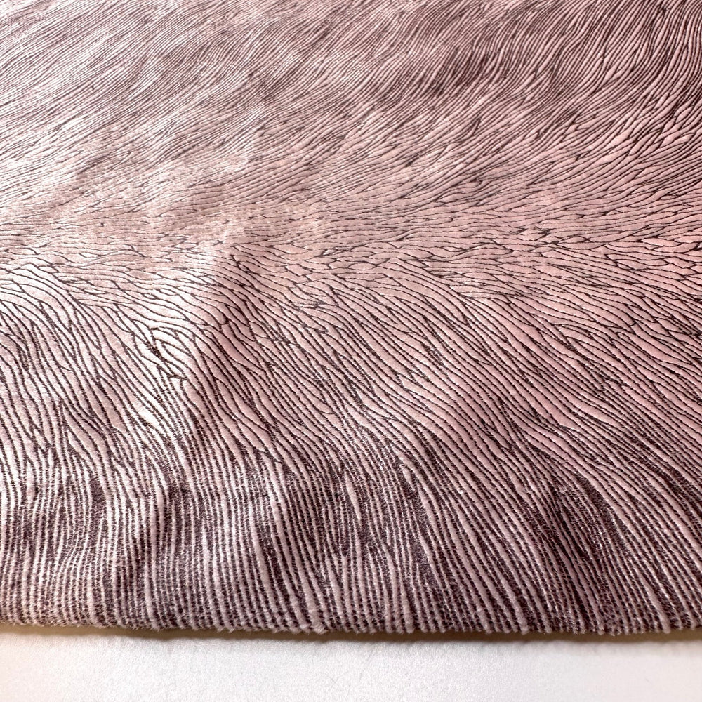 Proposal In The Garden - Synthetic Blend Knit - Light Black/Purple Abstract - 2.95M Bundle - True Deadstock fabric Fabric by private - Sustainable Textile | FABCYCLE