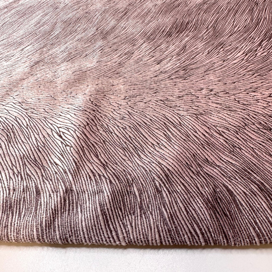 Proposal In The Garden - Synthetic Blend Knit - Light Black/Purple Abstract - 2.95M Bundle - True Deadstock fabric Fabric by private - Sustainable Textile | FABCYCLE