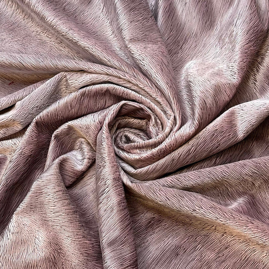 Proposal In The Garden - Synthetic Blend Knit - Light Black/Purple Abstract - 2.95M Bundle - True Deadstock fabric Fabric by private - Sustainable Textile | FABCYCLE