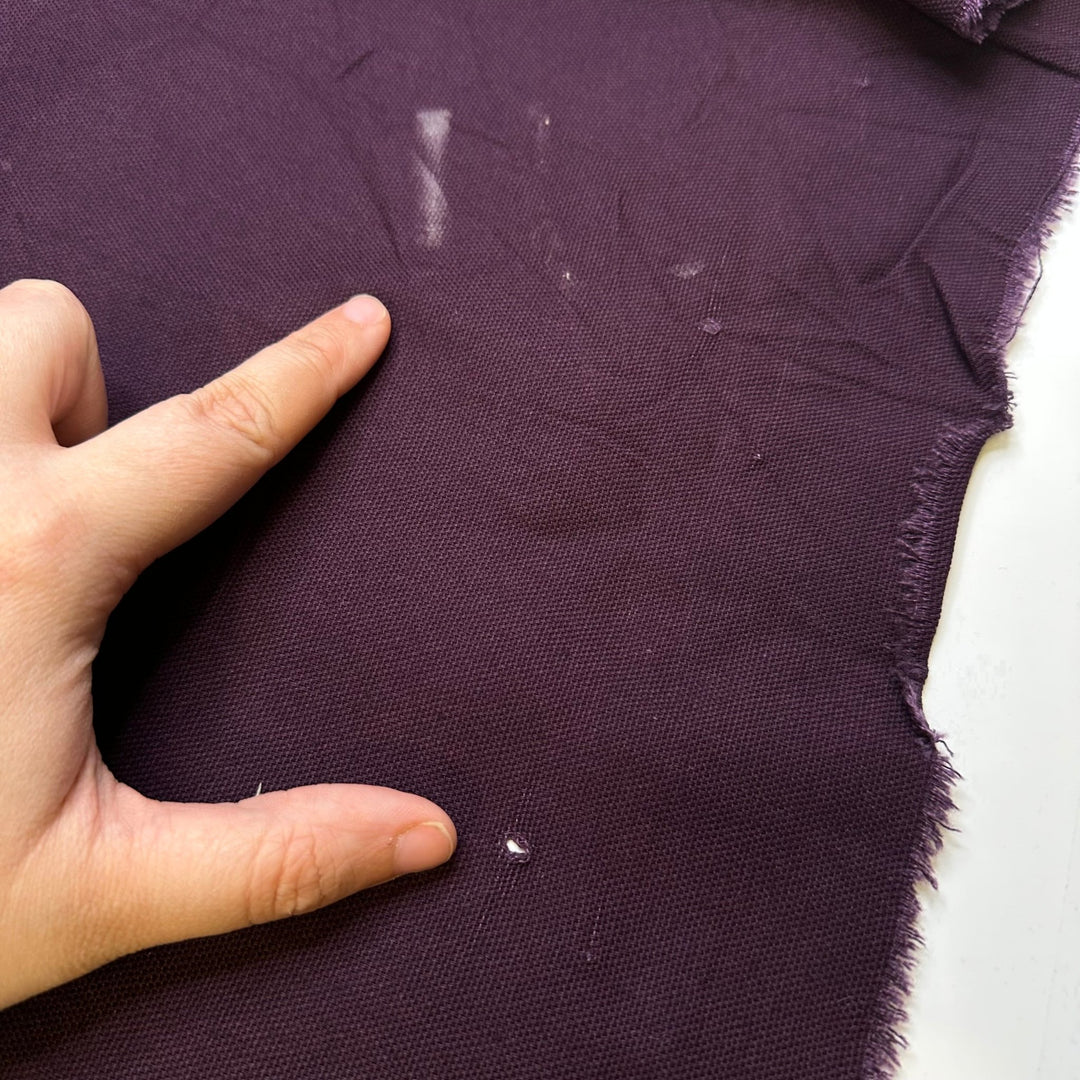 Prune Juice - Cotton Woven - Dark Purple - 1.2M Bundle - True Deadstock fabric Fabric by private - Sustainable Textile | FABCYCLE
