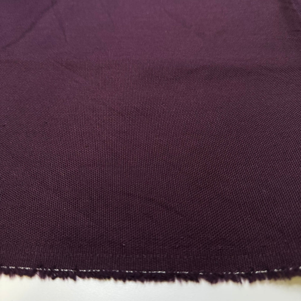 Prune Juice - Cotton Woven - Dark Purple - 1.2M Bundle - True Deadstock fabric Fabric by private - Sustainable Textile | FABCYCLE