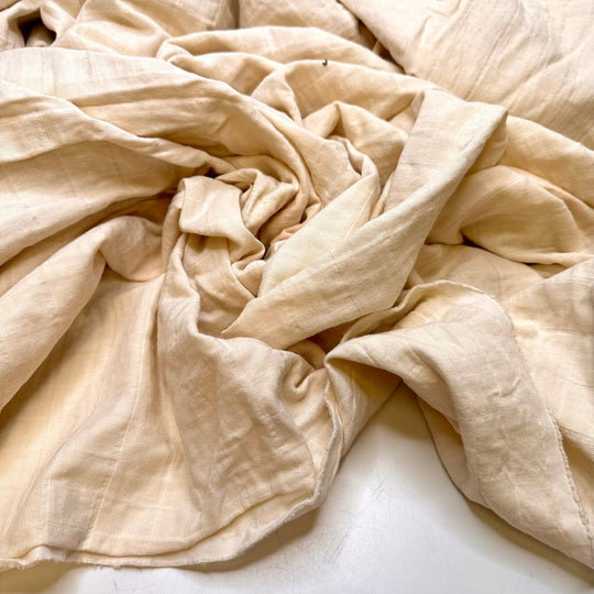Pull The Lever - Cotton Woven - Dark Cream Geometric - 2.3M Bundle - True Deadstock fabric Fabric by private - Sustainable Textile | FABCYCLE