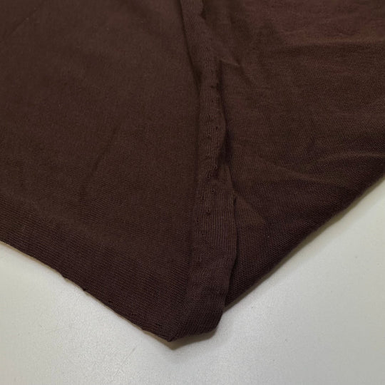 Pumpernickel - Cotton Blend Knit - Brown - 0.8M Bundle - True Deadstock fabric Fabric by private - Sustainable Textile | FABCYCLE