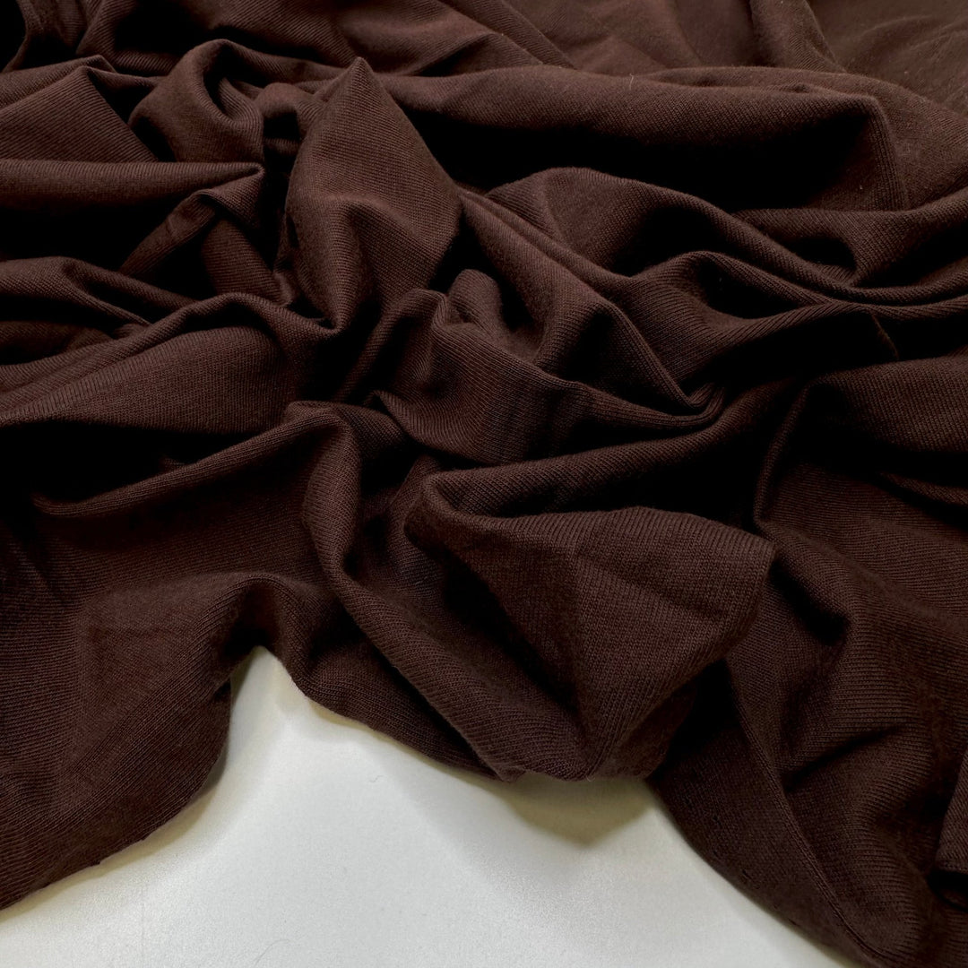 Pumpernickel - Cotton Blend Knit - Brown - 0.8M Bundle - True Deadstock fabric Fabric by private - Sustainable Textile | FABCYCLE