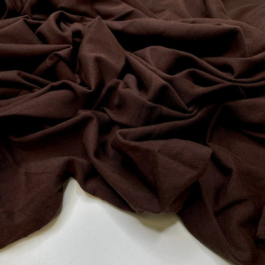 Pumpernickel - Cotton Blend Knit - Brown - 0.8M Bundle - True Deadstock fabric Fabric by private - Sustainable Textile | FABCYCLE