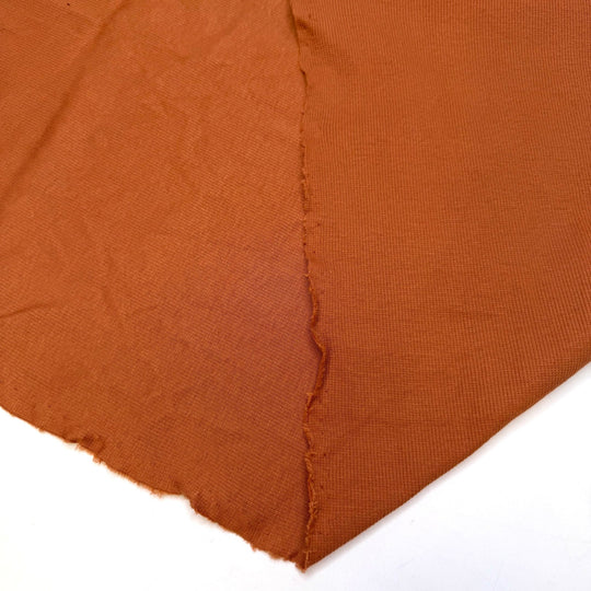 Pumpkin Patch - Rib Knit Cotton Knit - Orange - 1.15M Bundle - True Deadstock fabric Fabric by private - Sustainable Textile | FABCYCLE