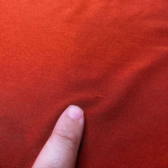 Pumpkin Pie Eating Contest - Jersey Cotton/Bamboo Knit - Dark Orange - Bundles - True Deadstock fabric Fabric by private - Sustainable Textile | FABCYCLE